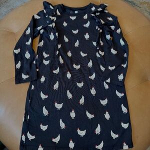 Tea Dress in Peruvian Chicken print (12)